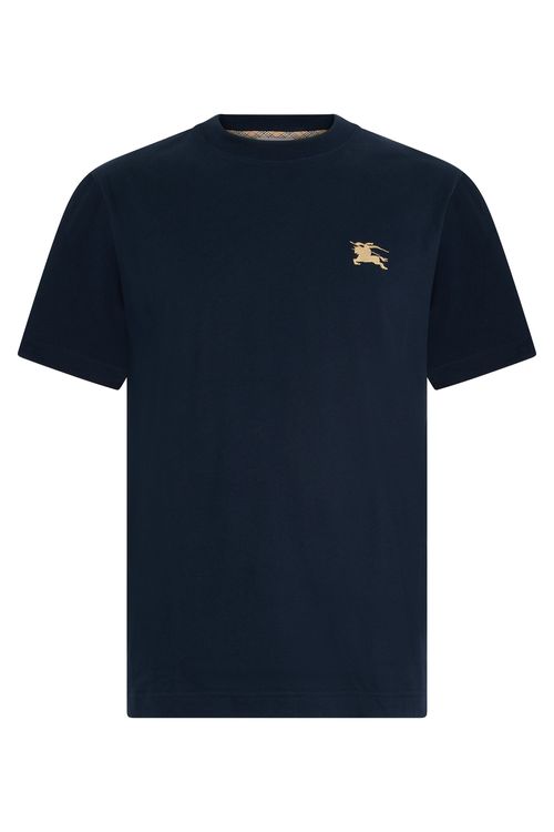 Men's Cotton T-Shirt with Embroidered Logo