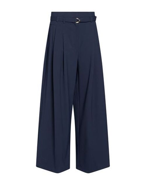 Woman Pants Navy Size 10 Polyester, Virgin Wool, Elastane