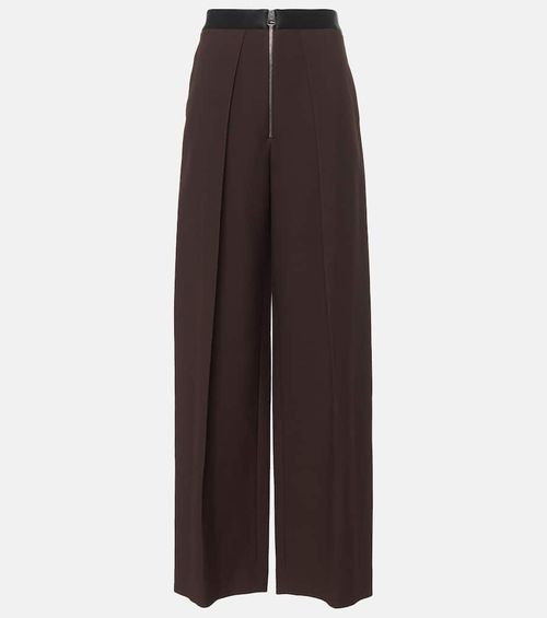 Marine wide-leg pants