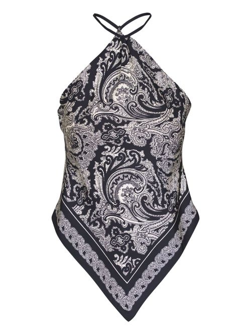 Audrey halter top - Black