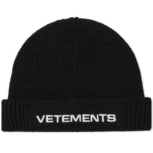 Women's Logo Beanie Hat in Black