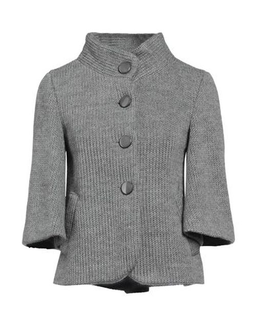 Woman Jacket Grey Size 4 Wool, Acrylic