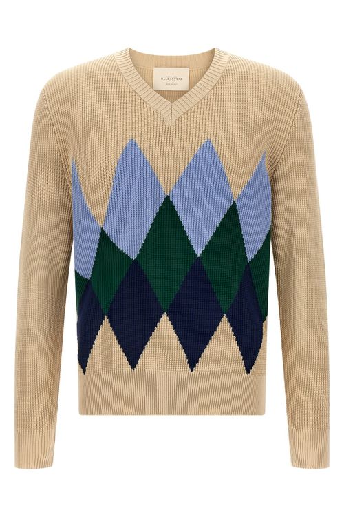 Argyle Pattern Sweater