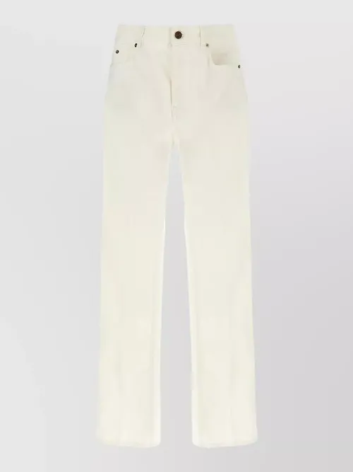 Balmain - denim trousers embroidery back and front pocket