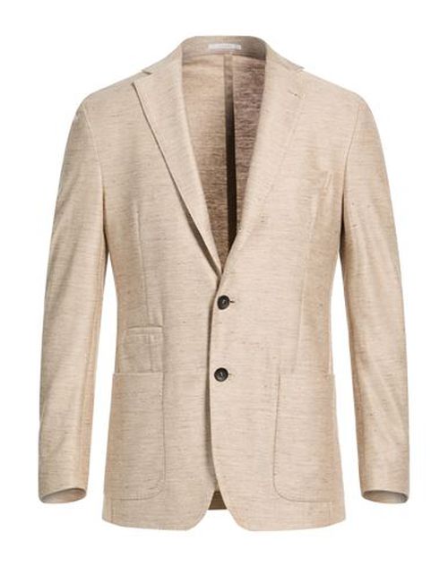 Man Blazer Sand Size 38 Cotton, Linen