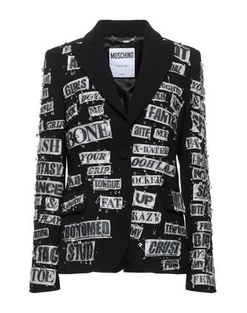 Woman Blazer Black Size 10 Polyester, Polyurethane
