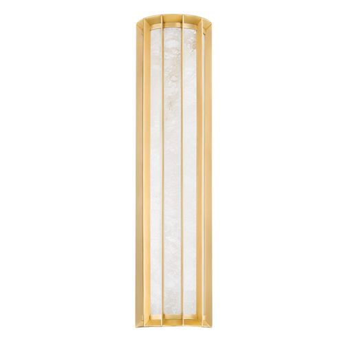 Vintage Brass LED Wall Sconce from the Leda Collection