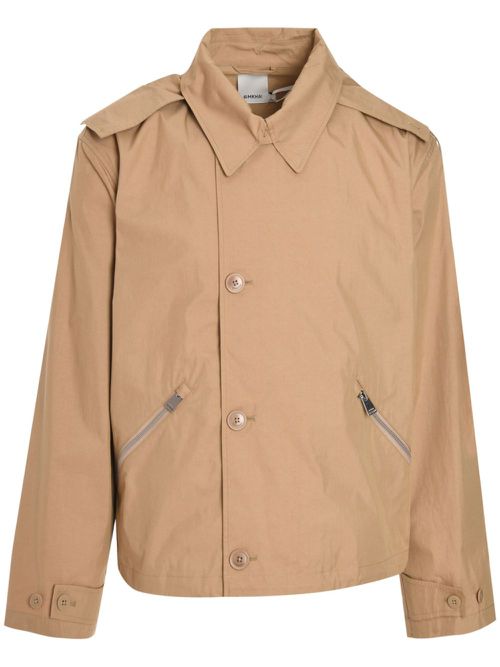Detachable-hood ward utility jacket - Neutrals