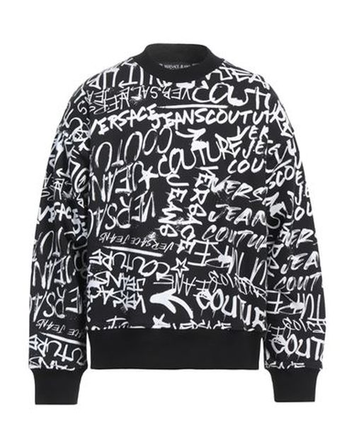 Man Sweatshirt Black Size M Cotton, Elastane
