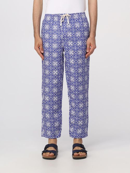 Pants Men color Blue