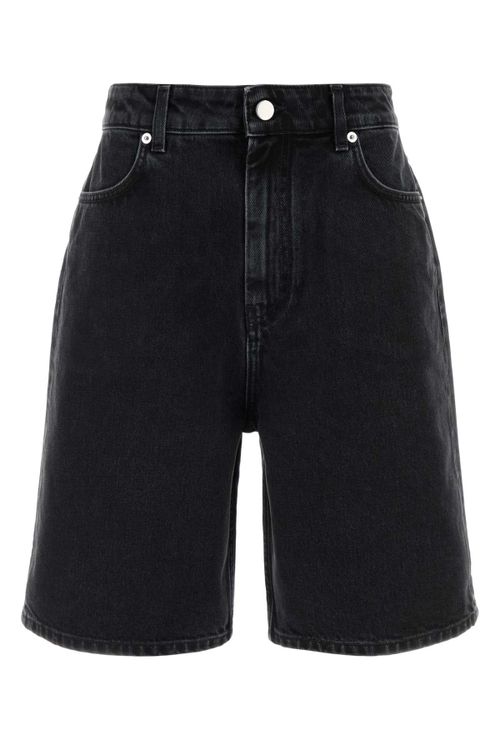 Denim Denim Shorts — Black