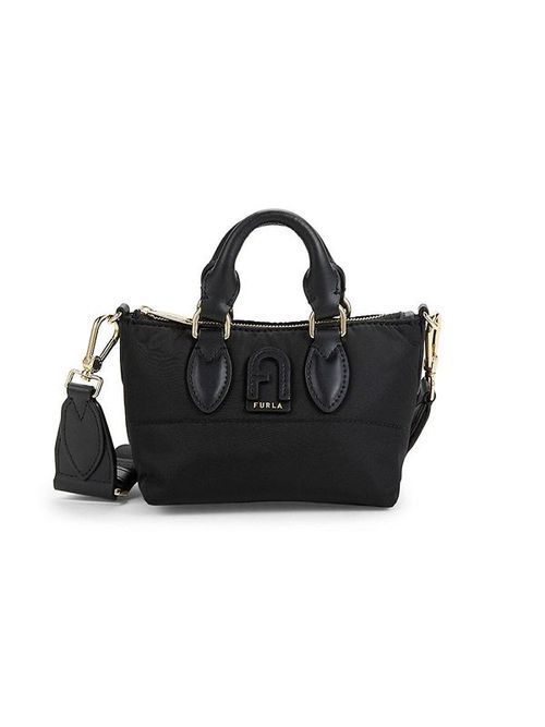 Women's Calipso M Logo Leather Crossbody Bag - Nero