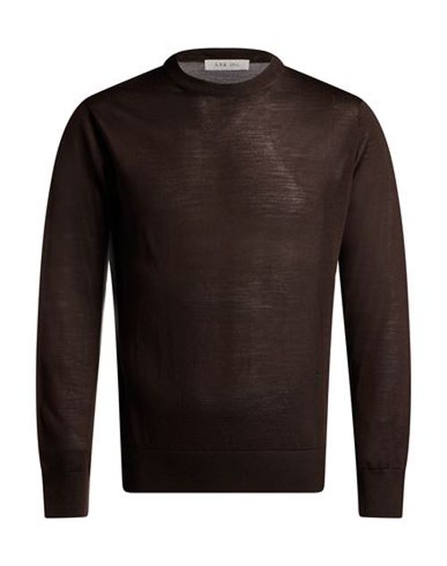 L. b.m. 1911 Man Sweater Dark brown Size 40 Virgin Wool