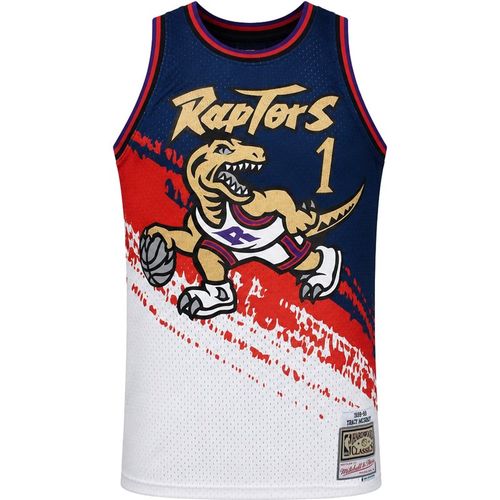 Mitchell & Ness NBA Toronto Raptors 1 McGrady Mens White Vest - Sma
