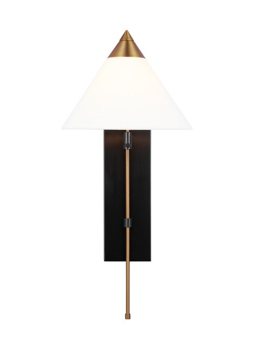 Visual Comfort Studio Franklin Wall Sconce in Burnished Brass And Deep Bronze And Deep Bronze by Kelly Wearstler