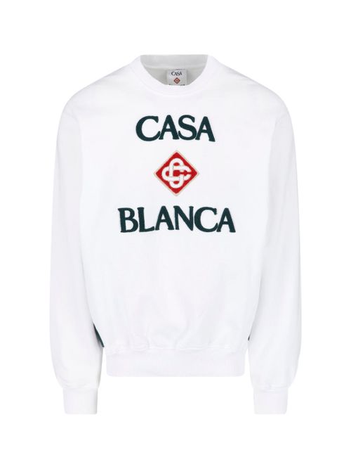 Stacked Logo Organic Cotton Sweater