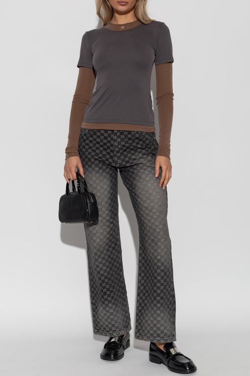 Double-layered Top, Women's, Grey