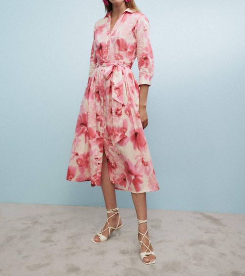 Julene Shirt Dress In Pink