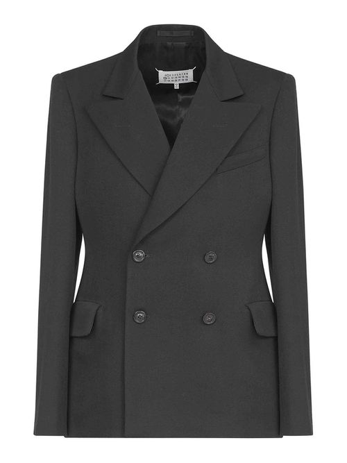 Four-Stitch Wool Blazer