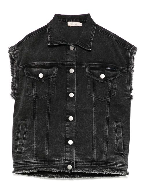 Andorine denim vest - Black