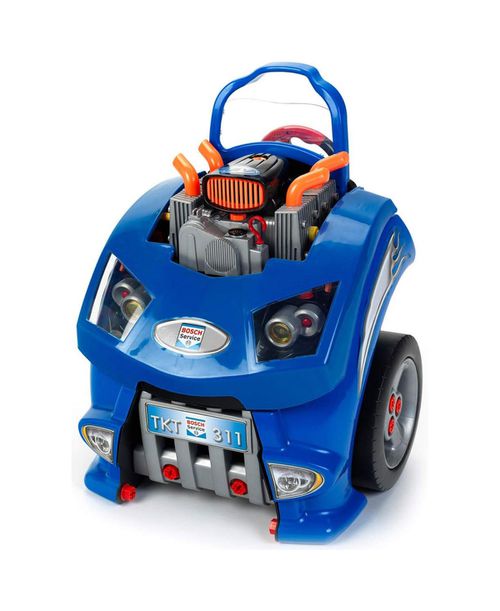 Bosch Car Service Station Premium Toys with Durable Plastic Material, Repairable Parts and Tools Included for Kids Ages 3 and Up