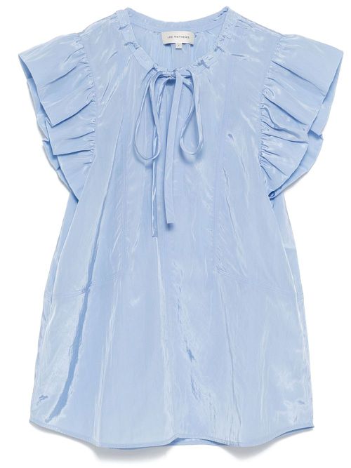 Lace-up top - Blue