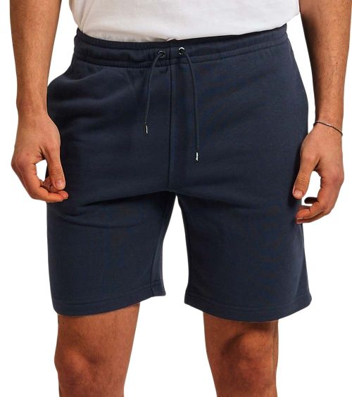 Navy Blue Solid Shorts