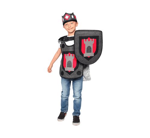 Knight Costume Set - Toddlers Boys - Grey combo