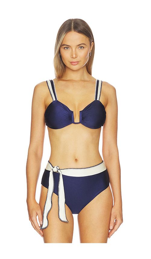 BOAMAR Chloe Bikini Top in Navy. - M also in L, S