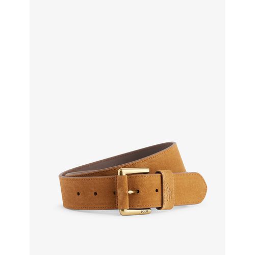 Mens Tan Suede Belt