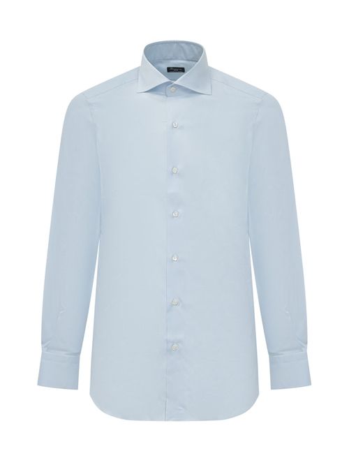 Light Blue Regular Solid Shirt