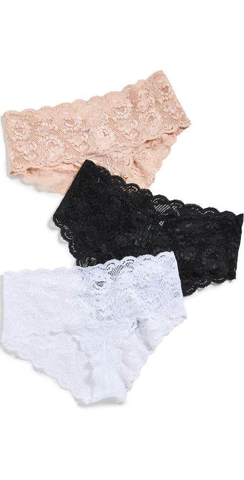 Never Say Never Hottie Hotpant 3 Pack Black/Sette/White