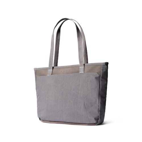Tokyo Tote Compact - Premium Edition Small Leather Laptop Shoulder Bag Storm Gray