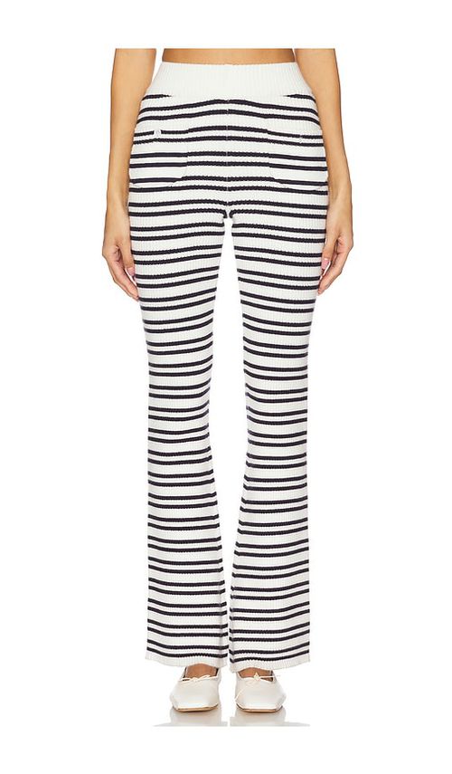 Frankies Bikinis Camden Knit Pant in Navy. -  S also in
