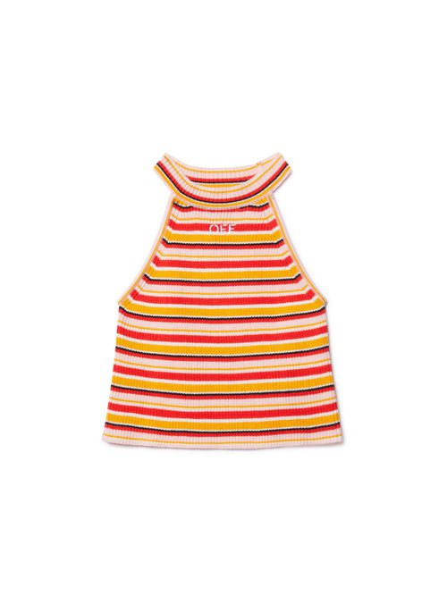Stamp Ribbed Knit Top