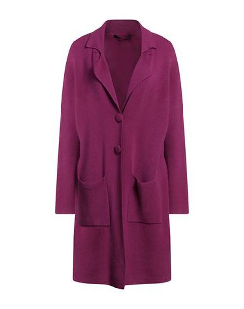 Annarita N Woman Overcoat & Trench Coat Fuchsia Size 1 Viscose, Modal, Elastane