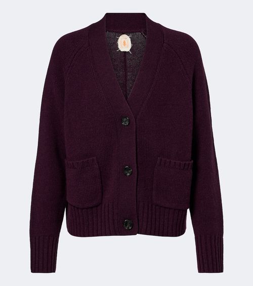 Virgin wool and cashmere cardigan