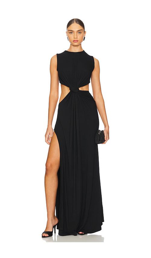 Sid Neigum Twisted Cutout Maxi Dress in Black - Black. L also in