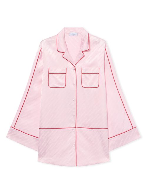 Jacquard Off-white Satin New Roxy Pajama Dress - Female Dresses Soft Pink