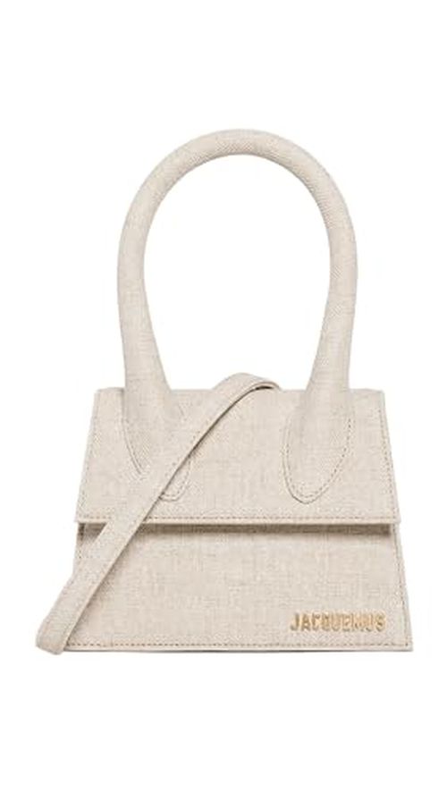 Jacquemus Women's Le Chiquito Moyen Satchel, Beige, Off White, One Size