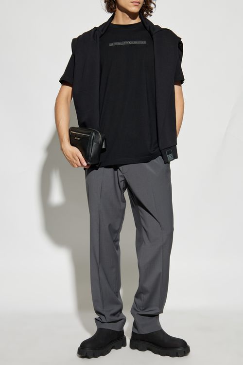 T-shirt With Patch, Men's, Black