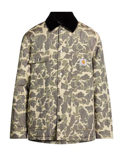 Man Jacket Light green Size M Cotton, Polyester, Nylon