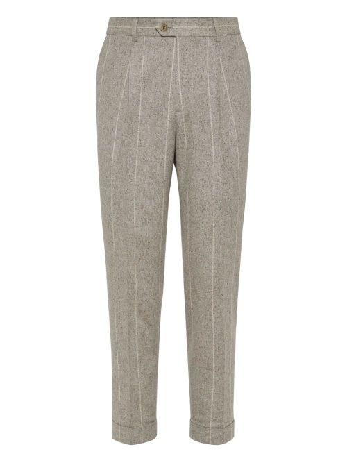 Striped trousers - Neutrals