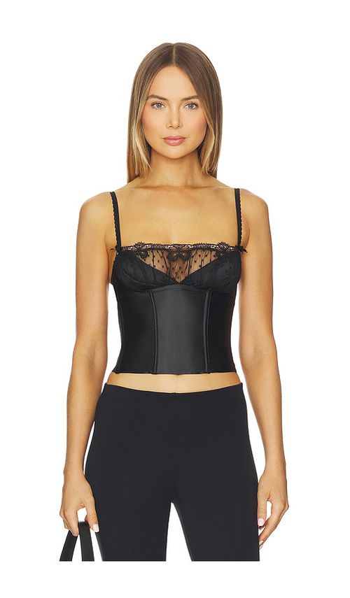 For Love & Lemons Papillon Bustier in Black. - XL also in L, M