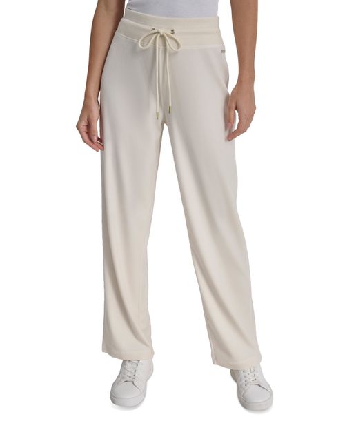 Petite Pull-On Jogging Pants - Eggnog Shiny