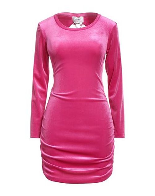 Odì Odì Woman Mini dress Fuchsia Size S Viscose, Elastane