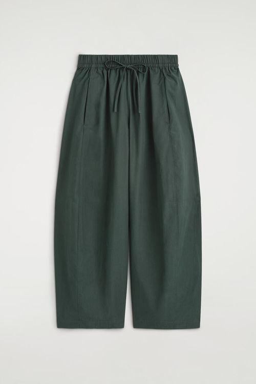 Elasticated Barrel-Leg Pants