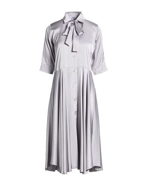 Woman Midi dress Light grey Size 6 Polyester, Elastane