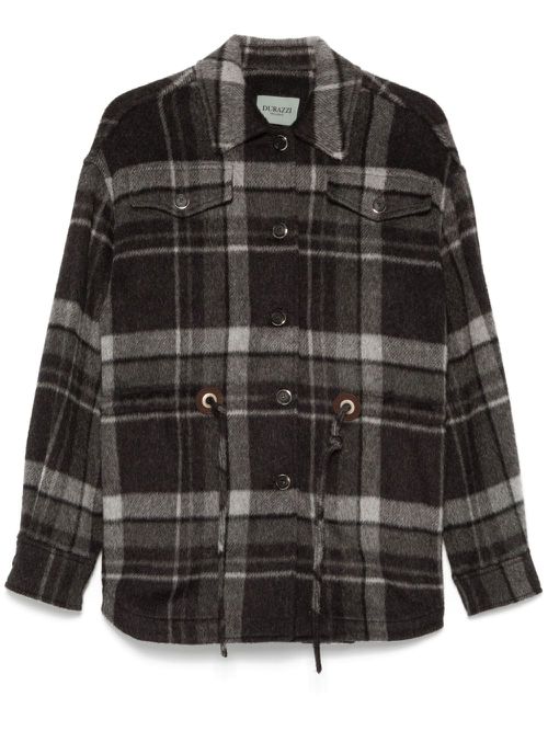 Check-pattern jacket - Grey