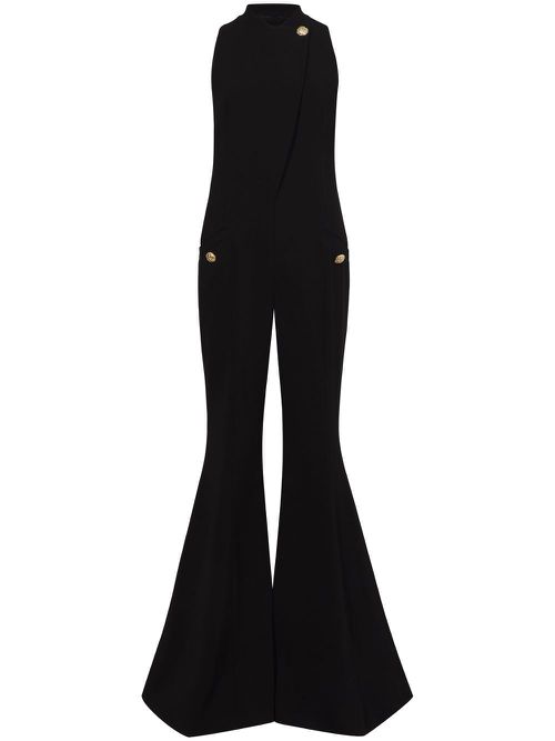 Stripe-detail tuxedo trousers - Black